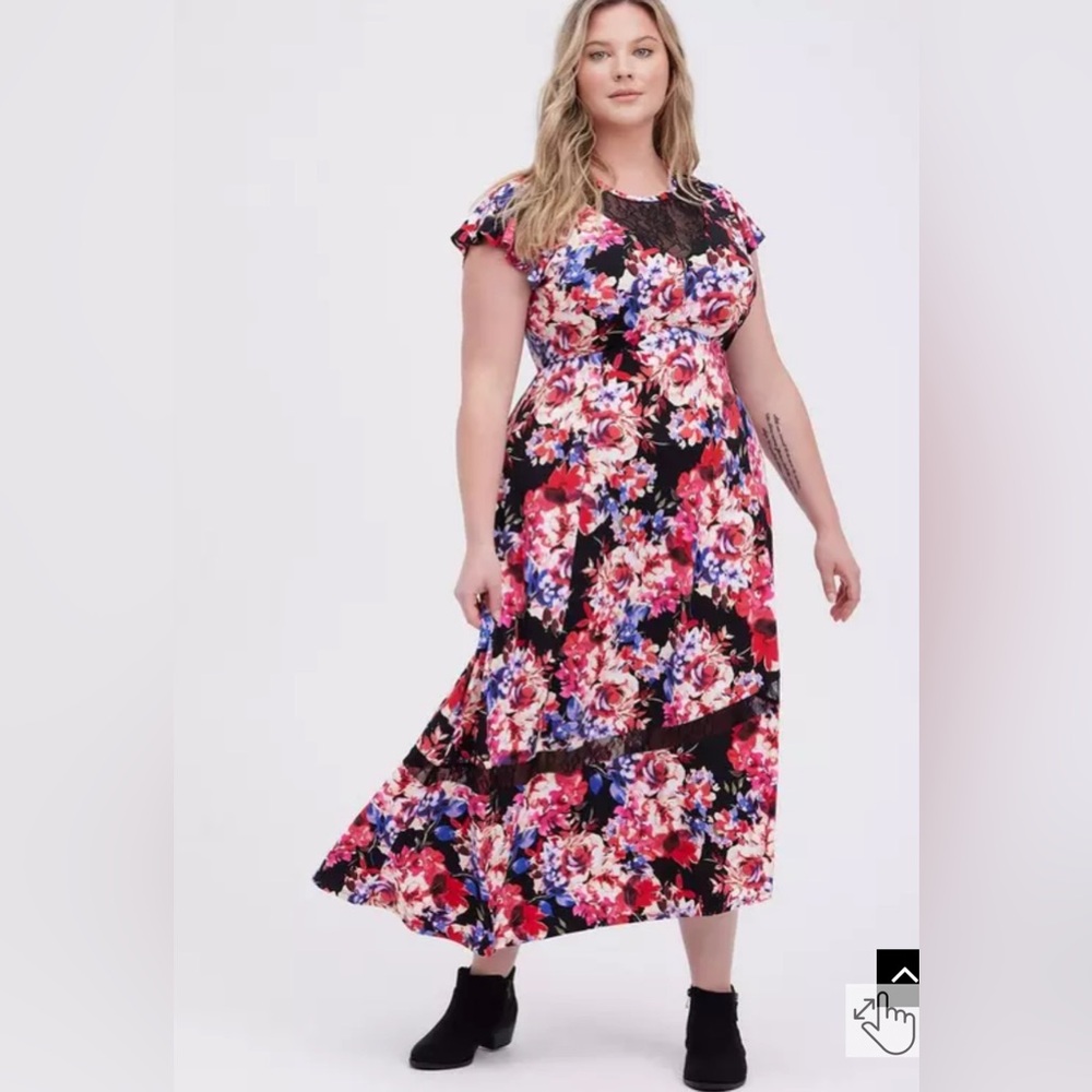 Torrid Midi Studio Knit Asymmetrical Dress